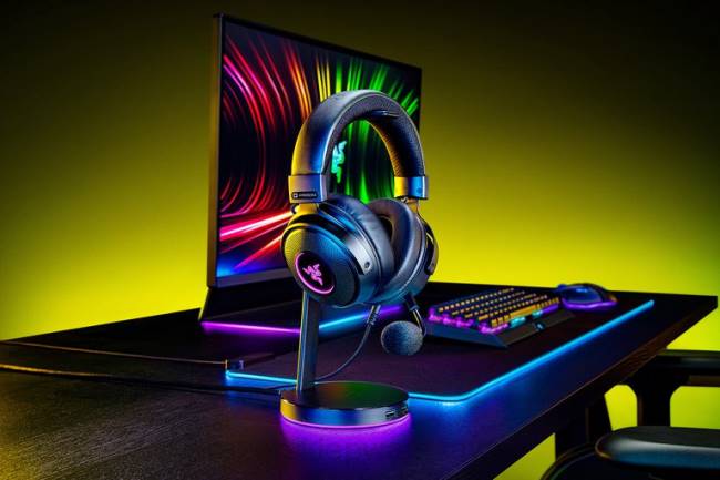 Kraken v3 Hypersense Razer ZF6495 jeden kolor dźwięk w grach