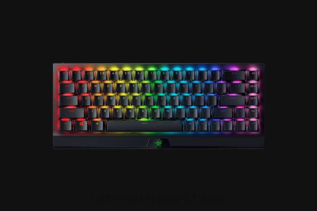 blackwidow v3 mini hyperspeed - edycja phantom - żółty przełącznik - us Razer ZF6464 czarny klawiatura