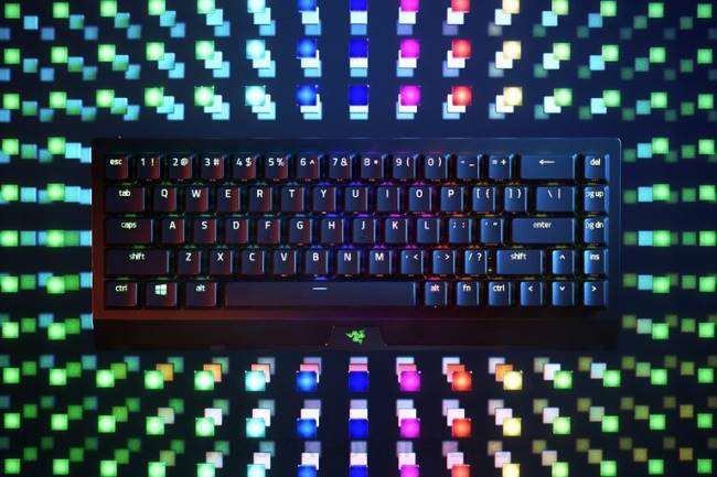 blackwidow v3 mini hyperspeed - żółty przełącznik - us Razer ZF6463 czarny klawiatura