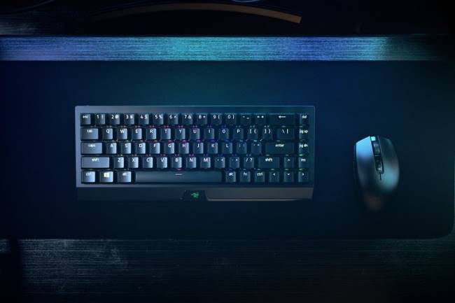 blackwidow v3 mini hyperspeed - żółty przełącznik - us Razer ZF6463 czarny klawiatura