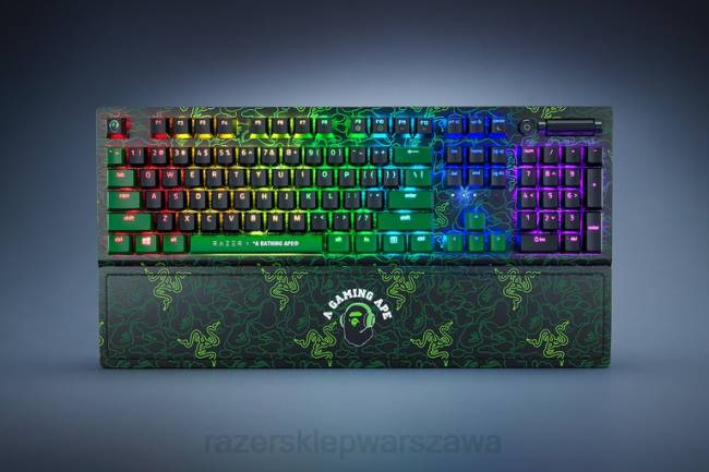 blackwidow v3 - zielony przełącznik - us Razer X *A Bathing Ape ZF6460 zielony klawiatura