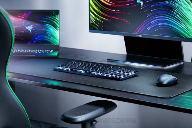 deathstalker v2 pro tenkeyless - klikalny przełącznik optyczny - us Razer ZF6466 czarny klawiatura
