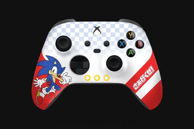 Kontroler bezprzewodowy Sonic the Hedgehog i podstawka do szybkiego ładowania dla konsoli Xbox Razer ZF64167 jeden kolor konsola