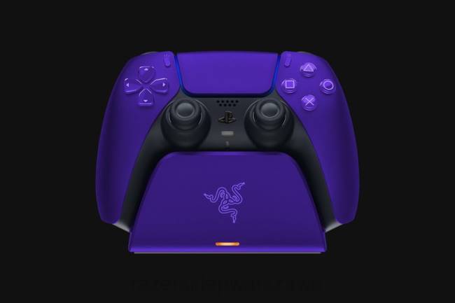 podstawka szybkiego ładowania do konsoli PS5 Razer ZF64172 fioletowy konsola