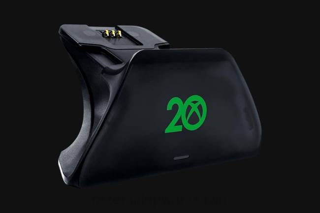 uniwersalna podstawka szybkiego ładowania do konsoli Xbox - limitowana edycja z okazji 20. rocznicy konsoli Xbox Razer ZF64166 jeden kolor konsola