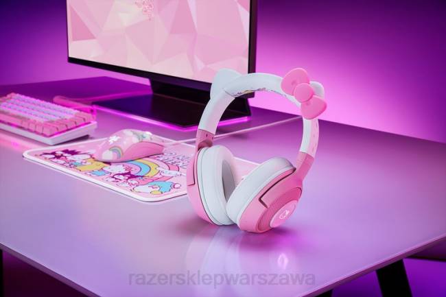 kraken bt - edycja hello kitty i przyjaciele Razer ZF64106 jeden kolor Tworzenie treści