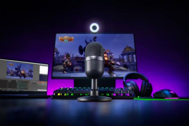 syrena mini Razer ZF64110 czarny Tworzenie treści