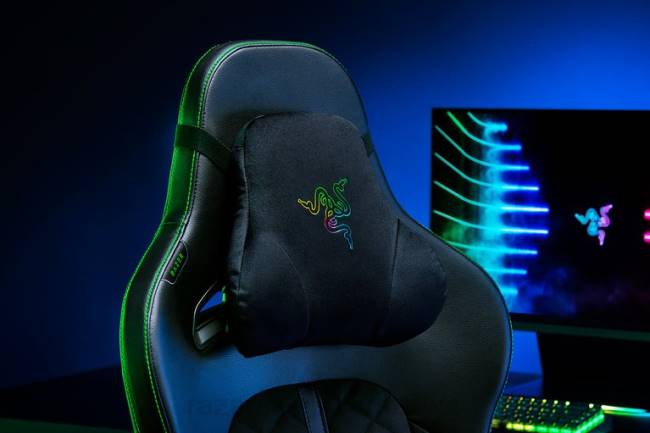 chromowanie poduszki na głowę Razer ZF64144 jeden kolor fotel gamingowy