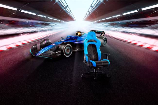enki pro – edycja e-sportowa Williamsa Razer ZF64124 jeden kolor fotel gamingowy