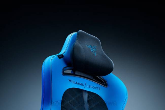enki pro – edycja e-sportowa Williamsa Razer ZF64124 jeden kolor fotel gamingowy