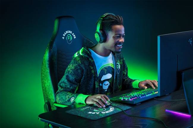 iskur x Razer X *A Bathing Ape ZF64125 jeden kolor fotel gamingowy