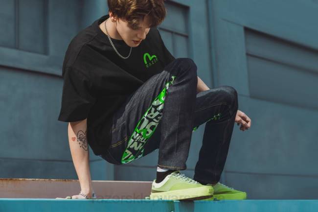 Nadruk evisu Daicock z haftem i dżinsami typu marchewka #2017 Razer ZF64192 jeden kolor strój
