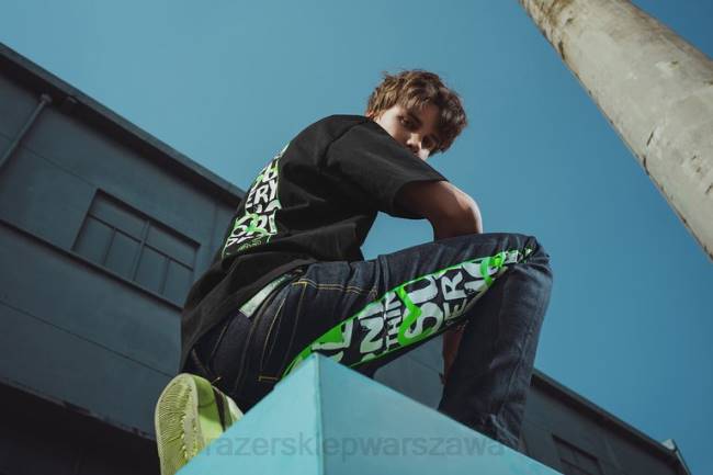 T-shirt z nadrukiem evisu daicock Razer ZF64191 jeden kolor strój